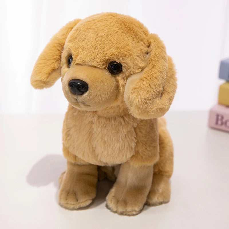Cute Yellow Labrador  Stuffed Animal – Soft Plush Dog Toy Gift
