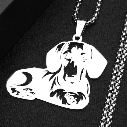 Dachshund Necklace Gold, Silver & Black – Cute Puppy Dog Lover Gift