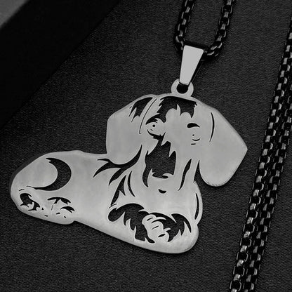 Dachshund Necklace Gold, Silver & Black – Cute Puppy Dog Lover Gift