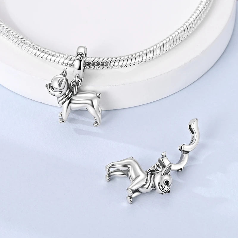 Delicate French Bulldog Pendant – Silver Dog Jewelry