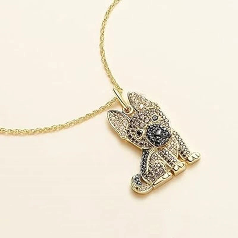 Delicate German Shepherd Necklace – Stylish Puppy Jewelry for Girls