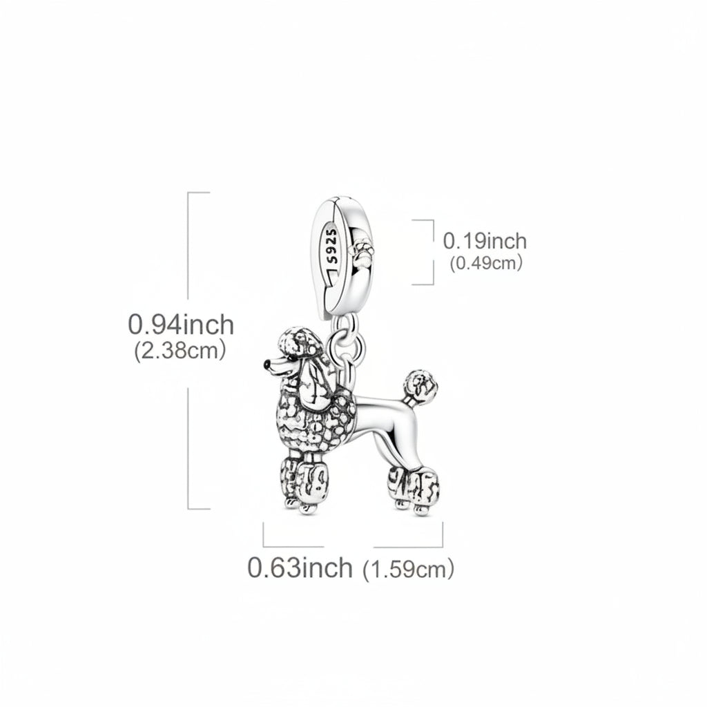Delicate Poodle Jewelry - Silver Charm – Beautiful Puppy Jewelry for Women
