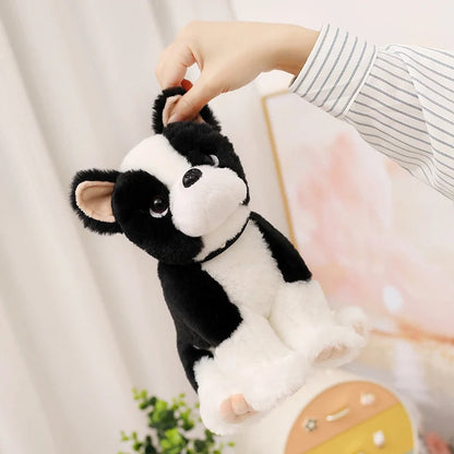 Delightful Black & White Boston Terrier Stuffed Animal – Sweet Plush Toy
