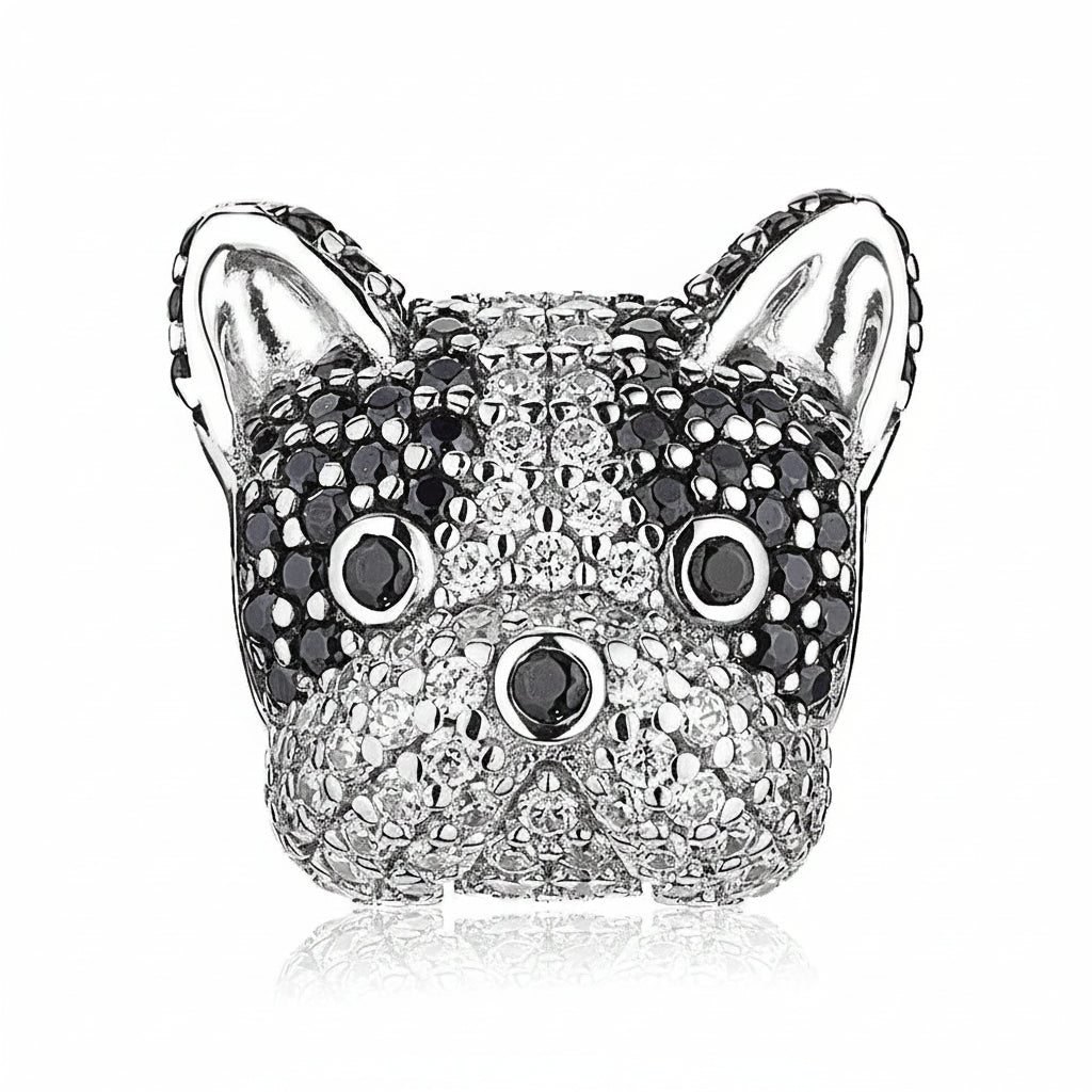 Fashion French Bulldog Charm – Modern Silver Necklace