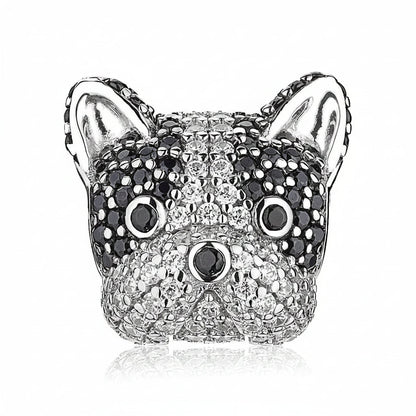 Fashion French Bulldog Charm – Modern Silver Necklace