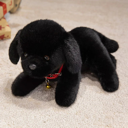 Fluffy Black Labrador Plush Toy – Cozy Dog Lover Gift Idea