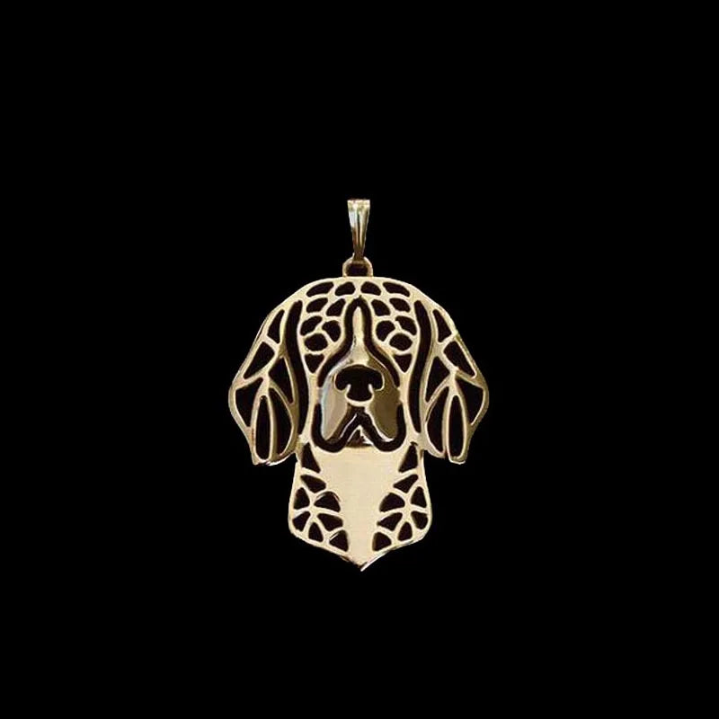Golden and Silver Beagle Pendant Charm – Dog Love Jewelry for Women