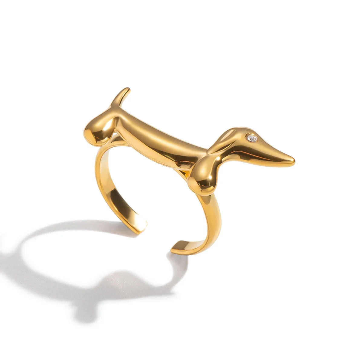 Golden Dachshund Ring – Golden Glow of Endless Love and Trust