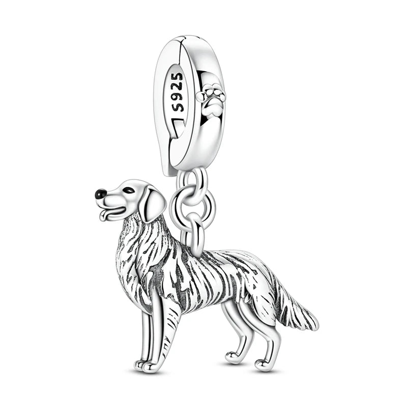 Golden Retriever Charm – Sun-Kissed Puppy Whisper Pendant