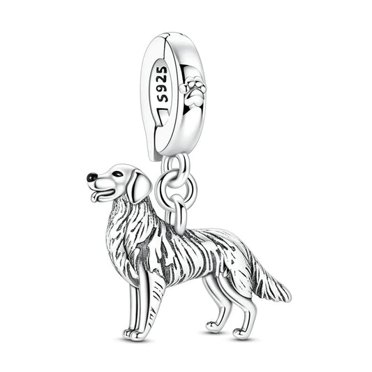 Golden Retriever Charm – Sun-Kissed Puppy Whisper Pendant