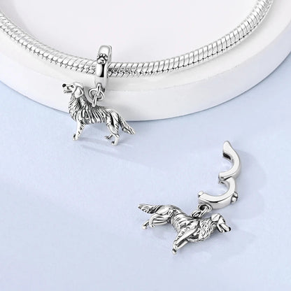 Golden Retriever Charm – Sun-Kissed Puppy Whisper Pendant