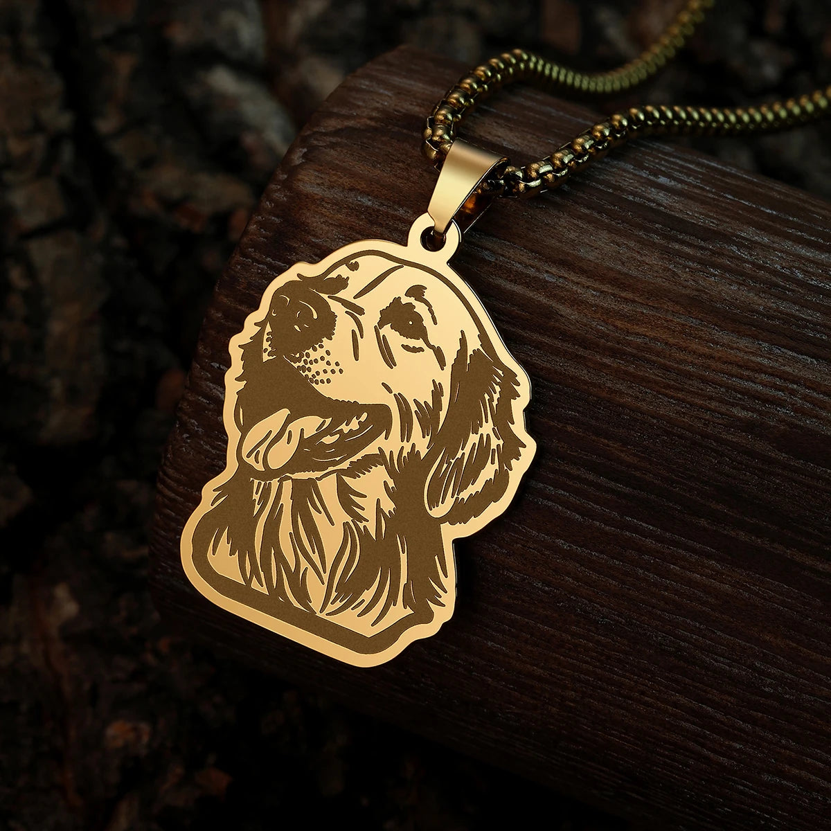 Heartfelt Golden & Silver Retriever Necklace – Loyal Companion Jewelry