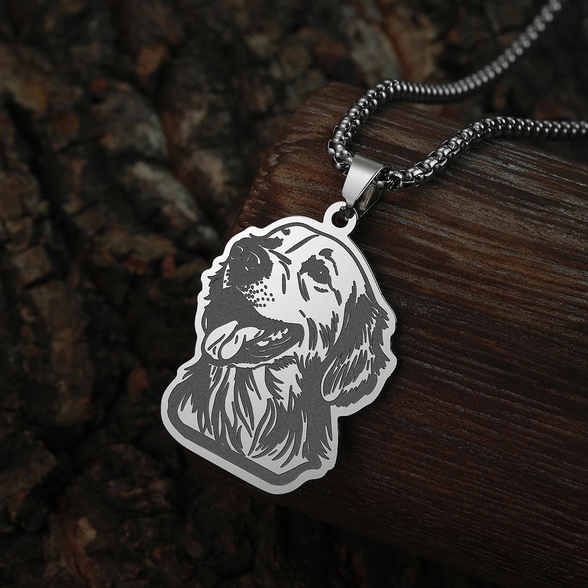Heartfelt Golden & Silver Retriever Necklace – Loyal Companion Jewelry