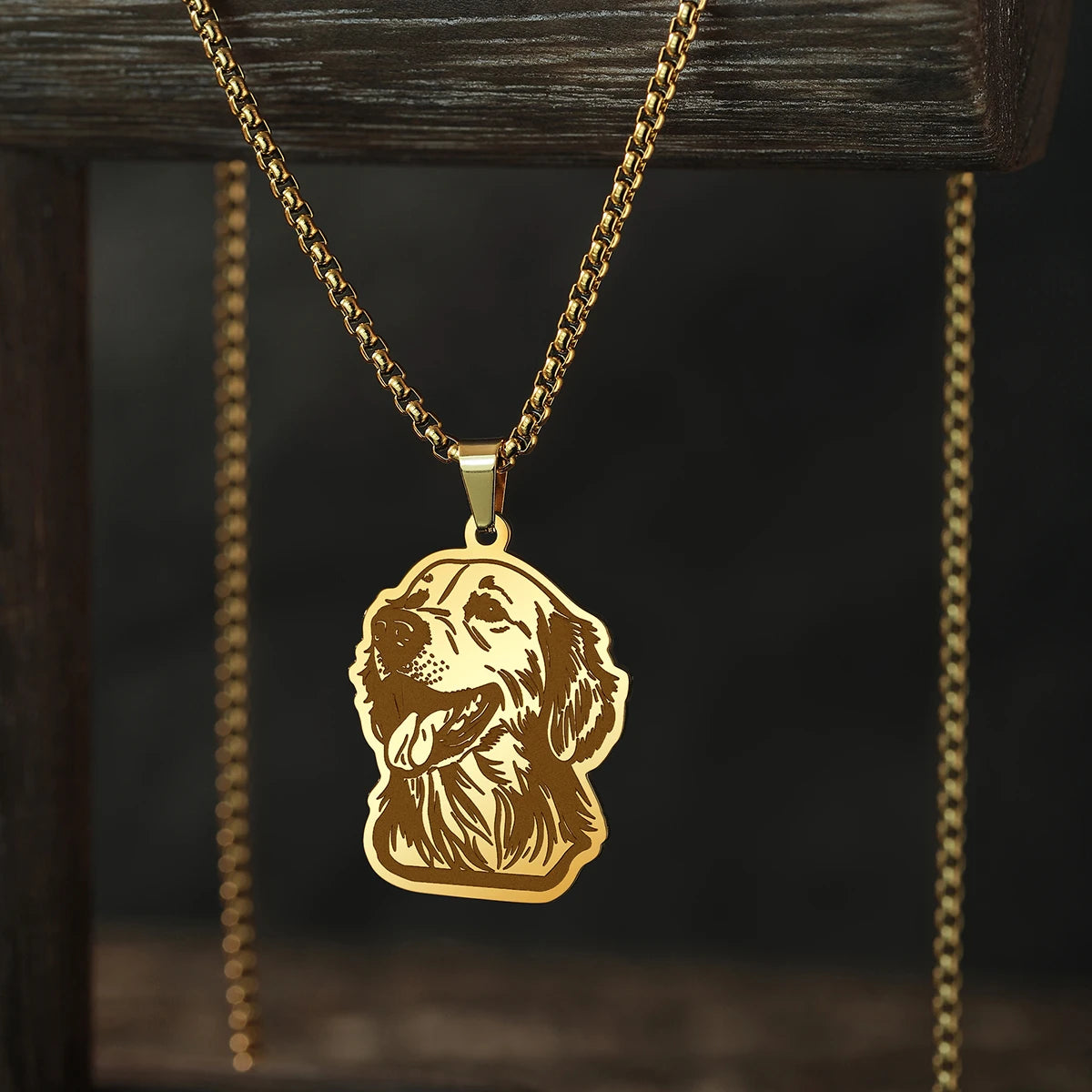 Heartfelt Golden & Silver Retriever Necklace – Loyal Companion Jewelry