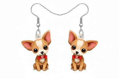 Lovely Chihuahua Earrings Jewelry – Small Dog Big Personality