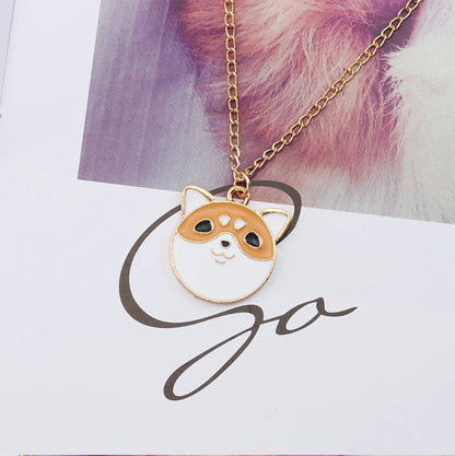 Luminous Shiba Inu Necklace – Bright Energy Dog Jewelry for Women