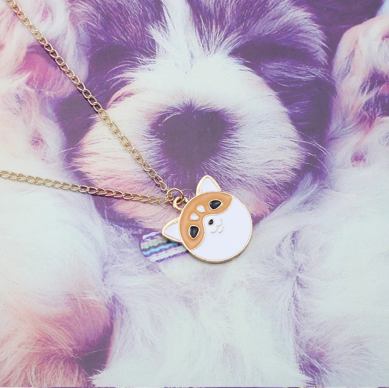 Luminous Shiba Inu Necklace – Bright Energy Dog Jewelry for Women