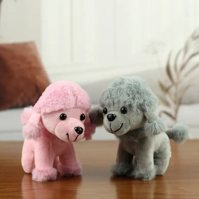 Precious Gray Poodle Plush Toy – Adorable Curly Dog Keepsake