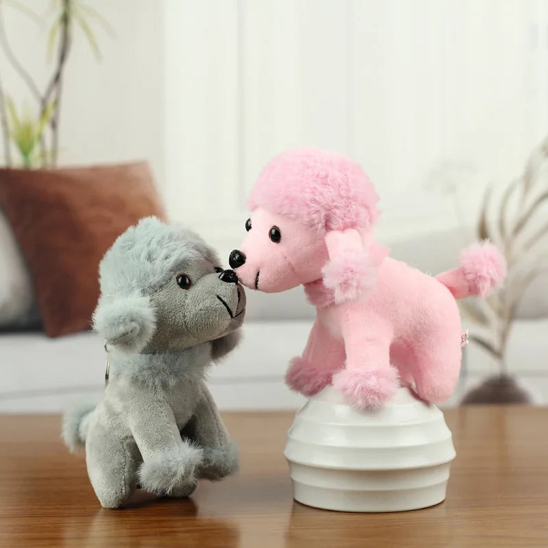 Precious Gray Poodle Plush Toy – Adorable Curly Dog Keepsake
