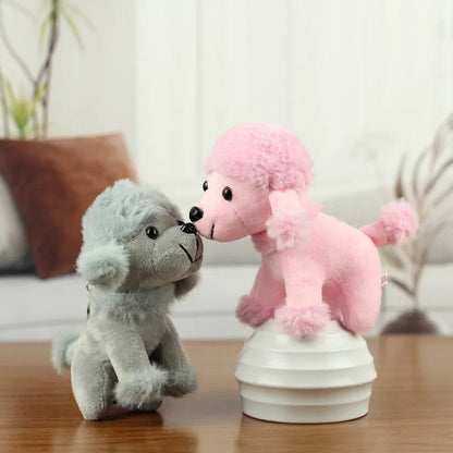 Precious Gray Poodle Plush Toy – Adorable Curly Dog Keepsake