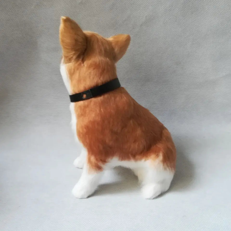 Realistic Mini Red & White Chihuahua Figurine – Cute Gift