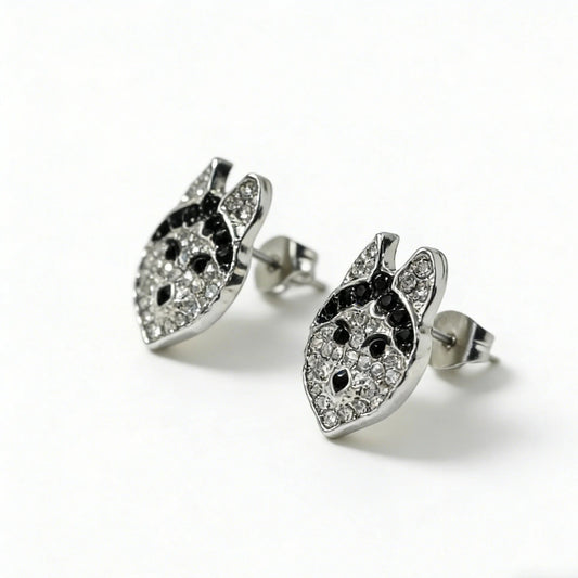 Siberian Husky Silver Earrings – Unique Dog Jewelry Gift for Girls