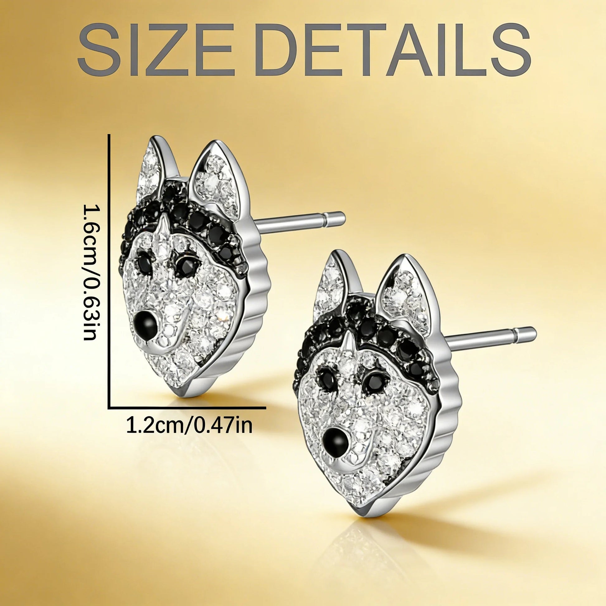 Siberian Husky Silver Earrings – Unique Dog Jewelry Gift for Girls