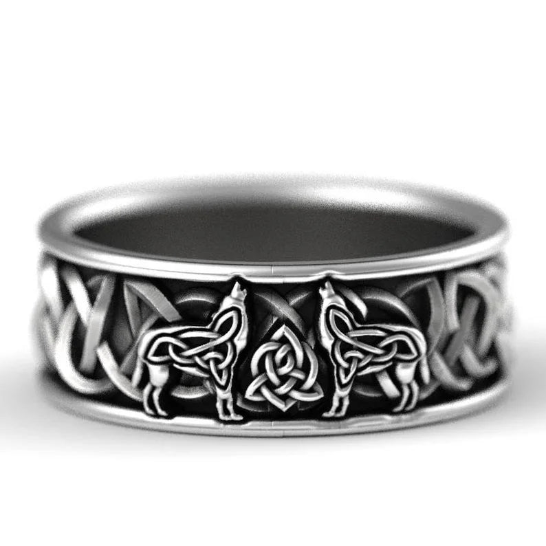 Siberian Husky Silver Ring – Detailed Dog Jewelry for Men