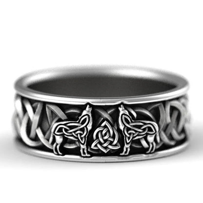 Siberian Husky Silver Ring – Detailed Dog Jewelry for Men