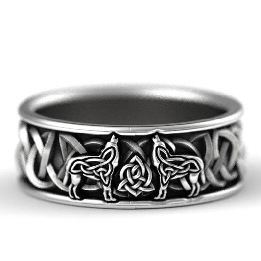 Siberian Husky Silver Ring – Detailed Dog Jewelry for Men