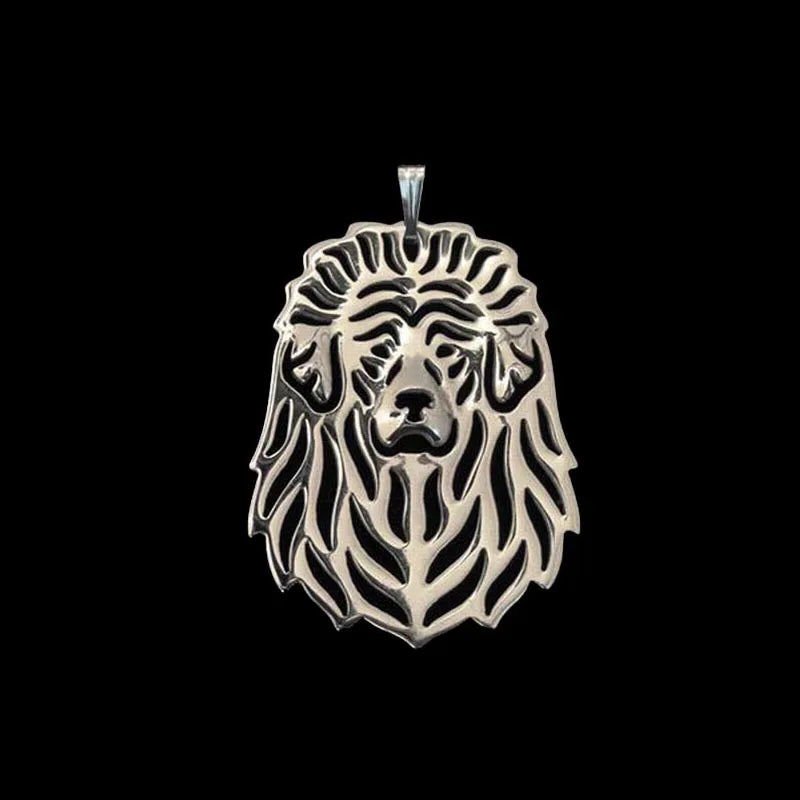 Silver and Gold Tibetan Mastiff Charm – Powerful Guardian Dog Jewelry