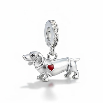 Silver Dachshund Charm – Gentle Spirit Puppy Jewelry for Women