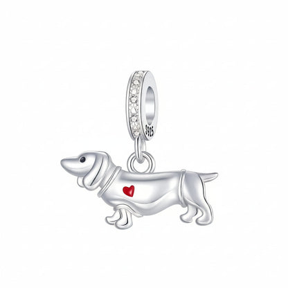 Silver Dachshund Charm – Gentle Spirit Puppy Jewelry for Women
