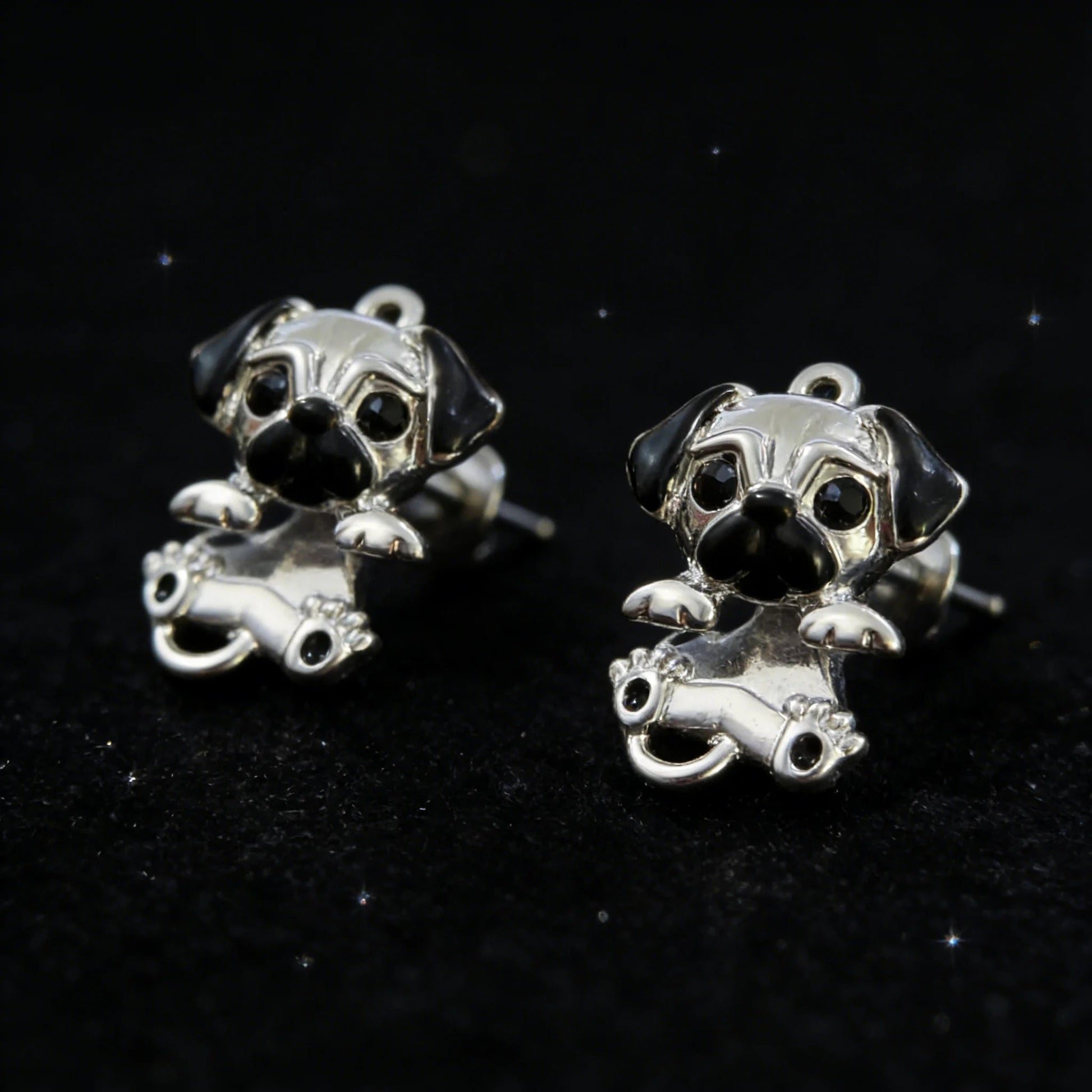 Silver Pug Earrings – Timeless Dog Lover Jewelry Charm for Women