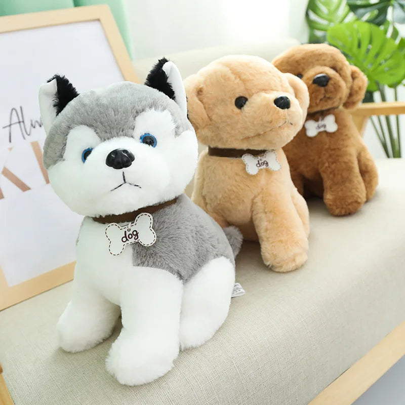 Soft Cream Labrador Retriever Puppy Plush Stuffed Animal Toy – Fluffy Off-White Lab Puppy