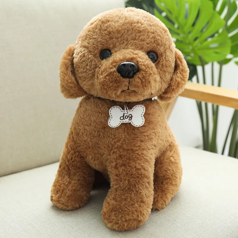Soft Cream Labrador Retriever Puppy Plush Stuffed Animal Toy – Fluffy Off-White Lab Puppy