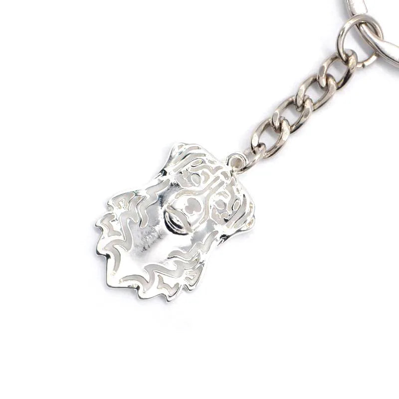Stylish Silver Australian Shepherd Keychain – Adorable Dog Lover Gift
