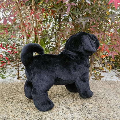 Tiny Paws Black Pug Stuffed Animal – Cute Collectible Puppy Plush