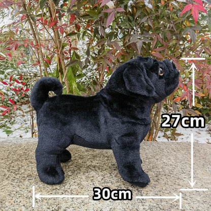 Tiny Paws Black Pug Stuffed Animal – Cute Collectible Puppy Plush