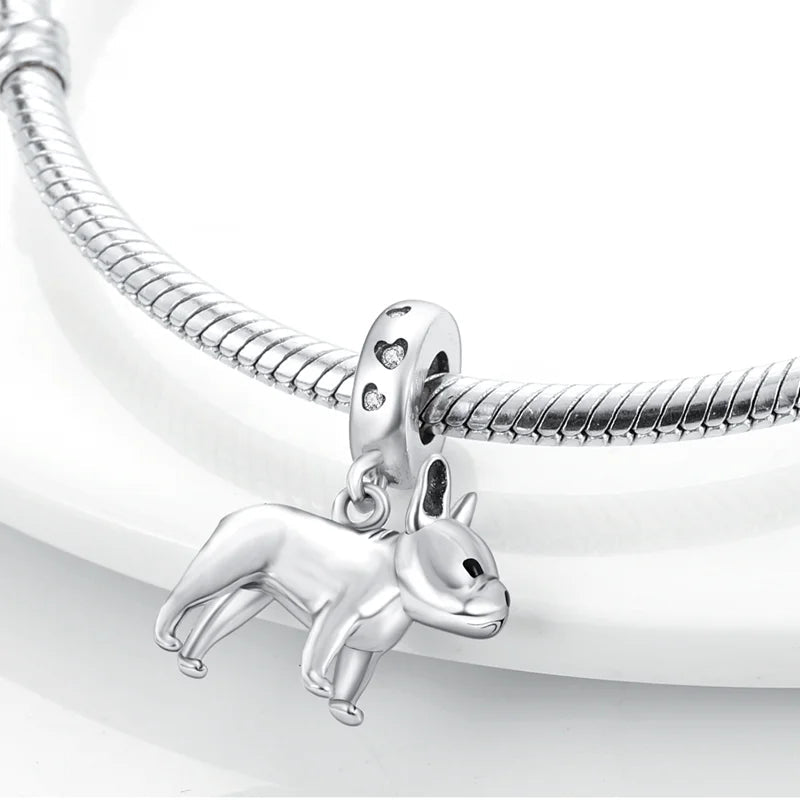 Trendy French Bulldog Pendant – Stylish Silver Dog Charm