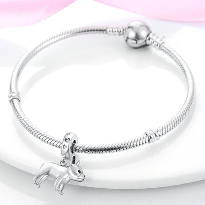 Trendy French Bulldog Pendant – Stylish Silver Dog Charm