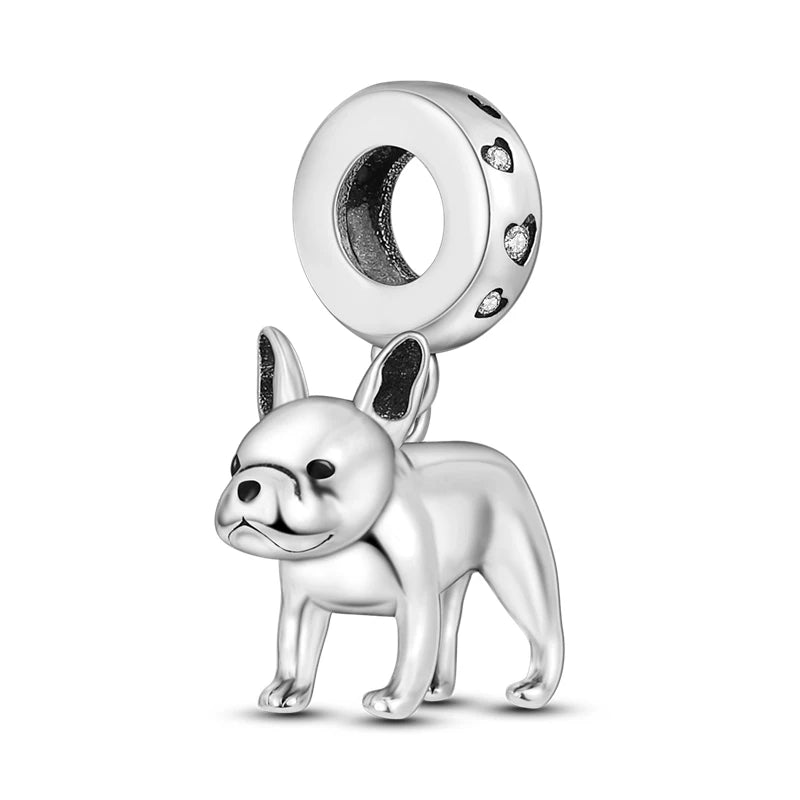 Trendy French Bulldog Pendant – Stylish Silver Dog Charm