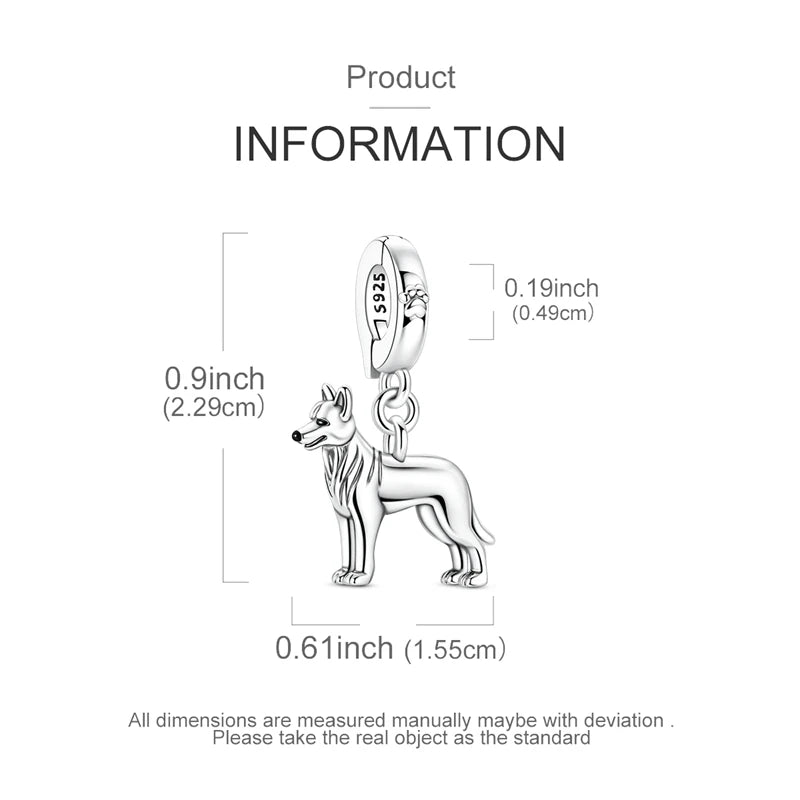 Trendy German Shepherd Charm – Modern Dog Lover Accessory