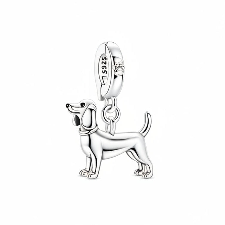 Unique Beagle Silver Charm Bracelet – Cute Dog Lover Gift
