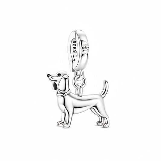Unique Beagle Silver Charm Bracelet – Cute Dog Lover Gift