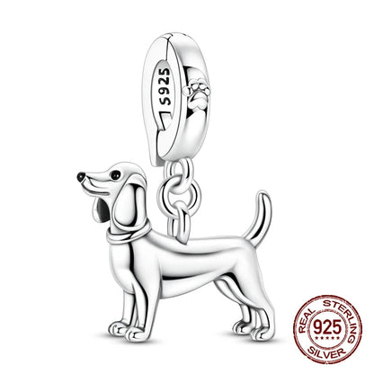 Unique Beagle Silver Charm Bracelet – Cute Dog Lover Gift