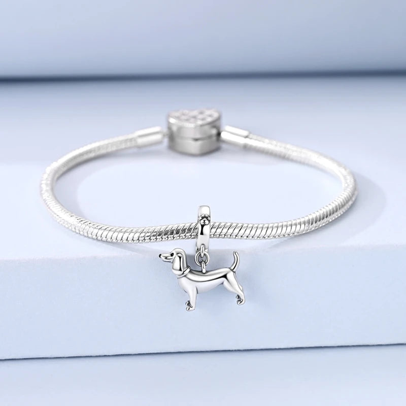 Unique Beagle Silver Charm Bracelet – Cute Dog Lover Gift