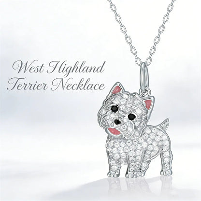 West Highland Necklace – Shiny Symbol of Joy Dog Jewelry for Women