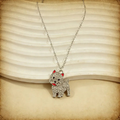 West Highland Necklace – Shiny Symbol of Joy Dog Jewelry for Women