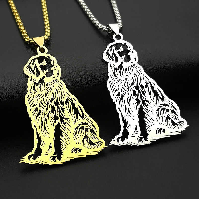 Whimsical Golden Retriever Necklace – Cute Dog Jewelry for Girls